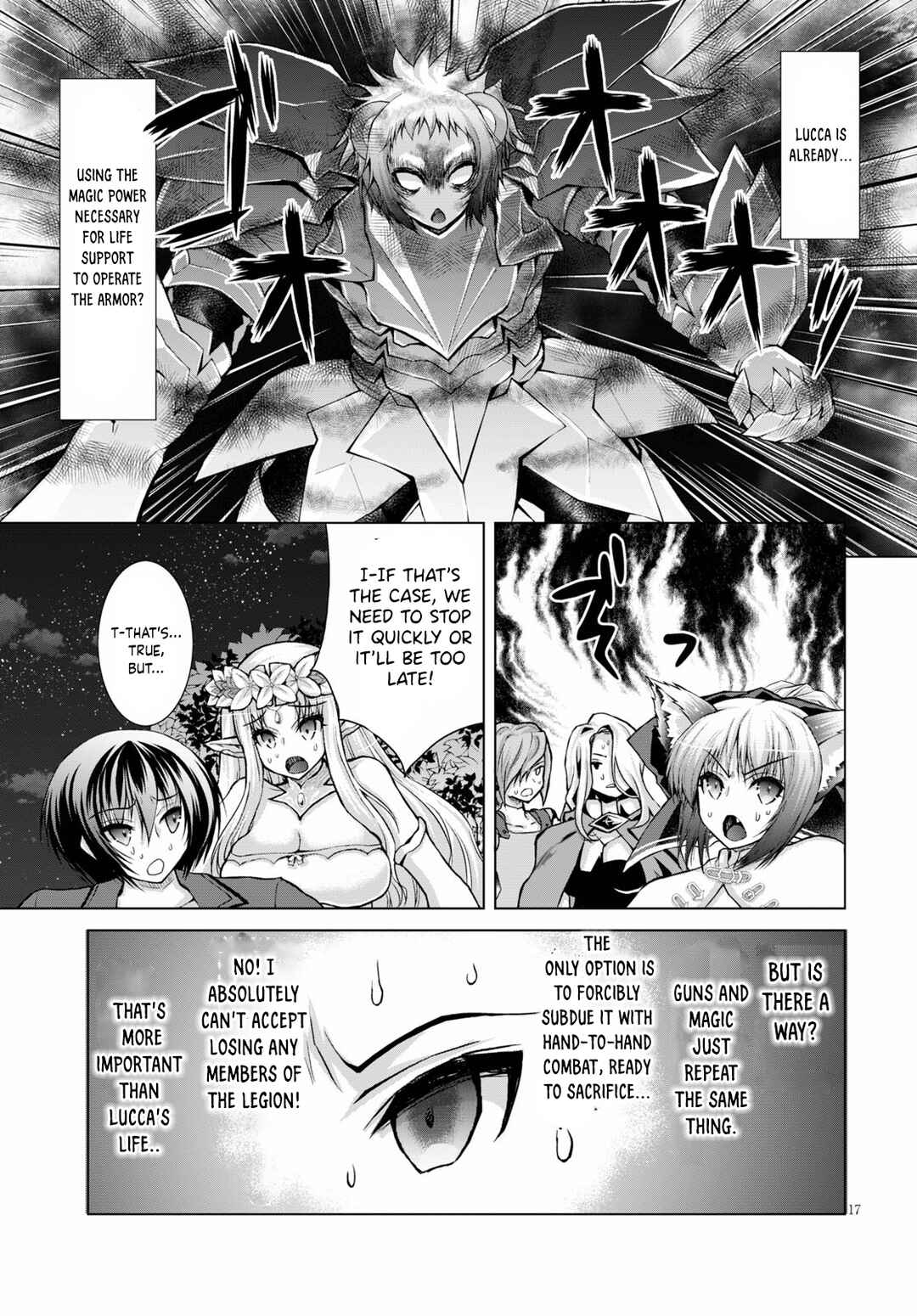 Gun-Ota ga Mahou Sekai ni Tensei shitara, Gendai Heiki de Guntai Harem wo Tsukucchaimashita!? Chapter 59 page 17