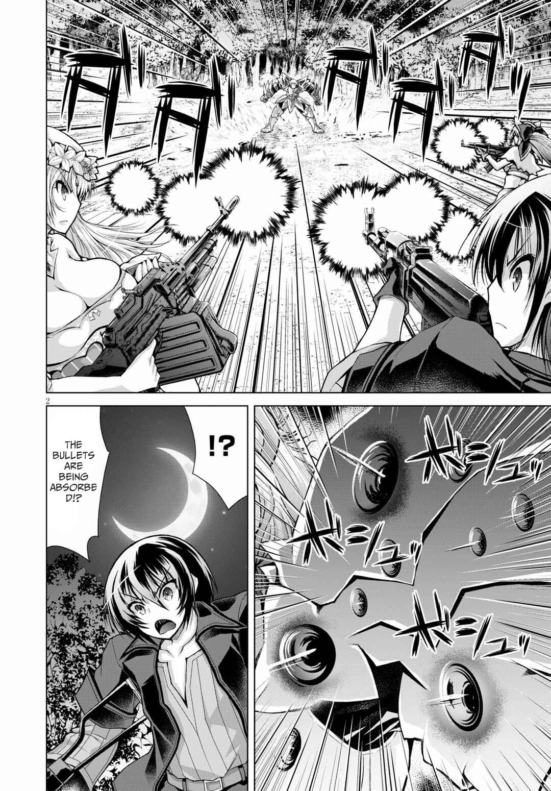 Gun-Ota ga Mahou Sekai ni Tensei shitara, Gendai Heiki de Guntai Harem wo Tsukucchaimashita!? Chapter 59 page 2