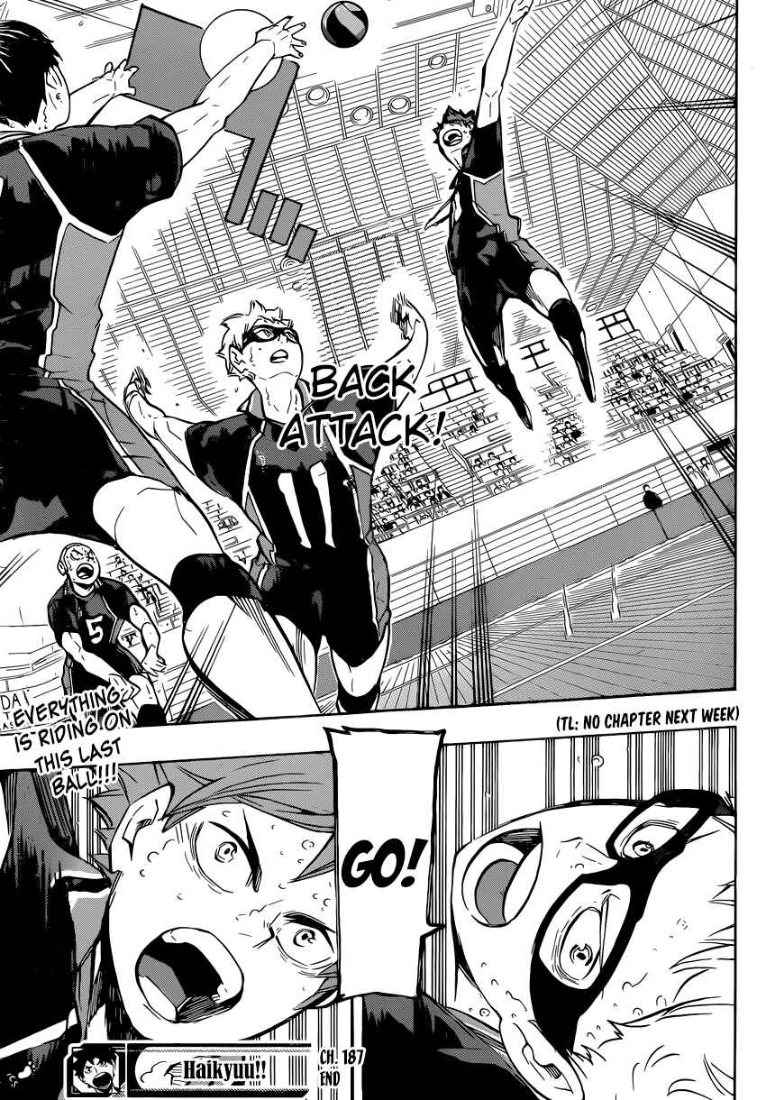Haikyu!! Chapter 187 page 17