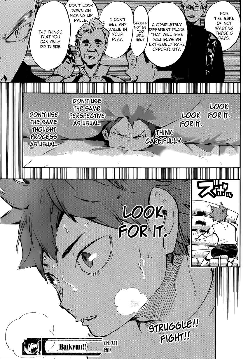 Haikyu!! Chapter 211 page 19