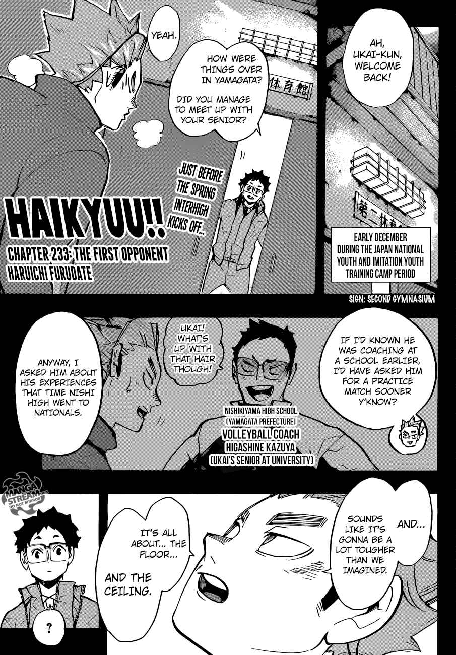 Haikyu!! Chapter 233 page 0