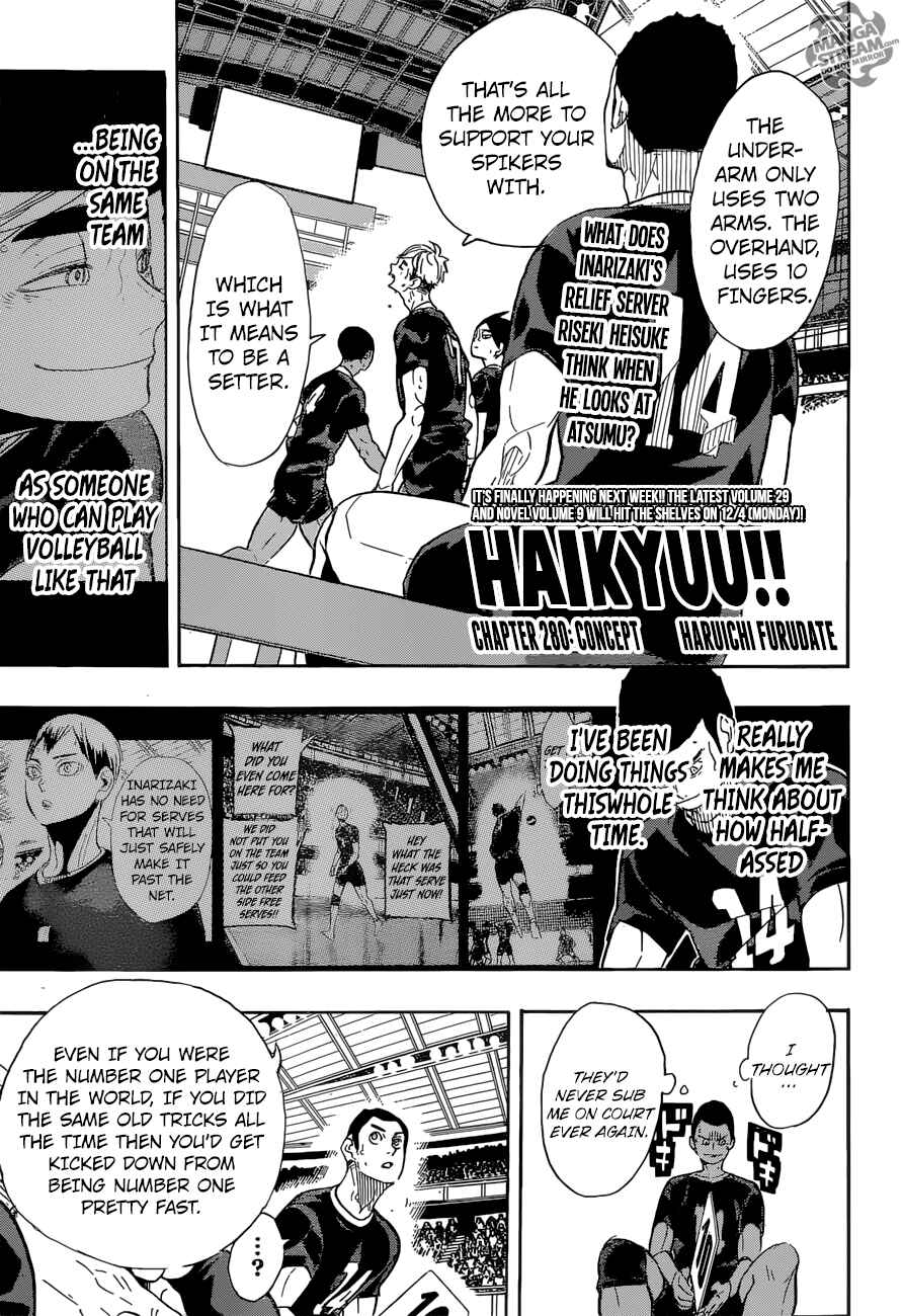 Haikyu!! Chapter 280 page 0