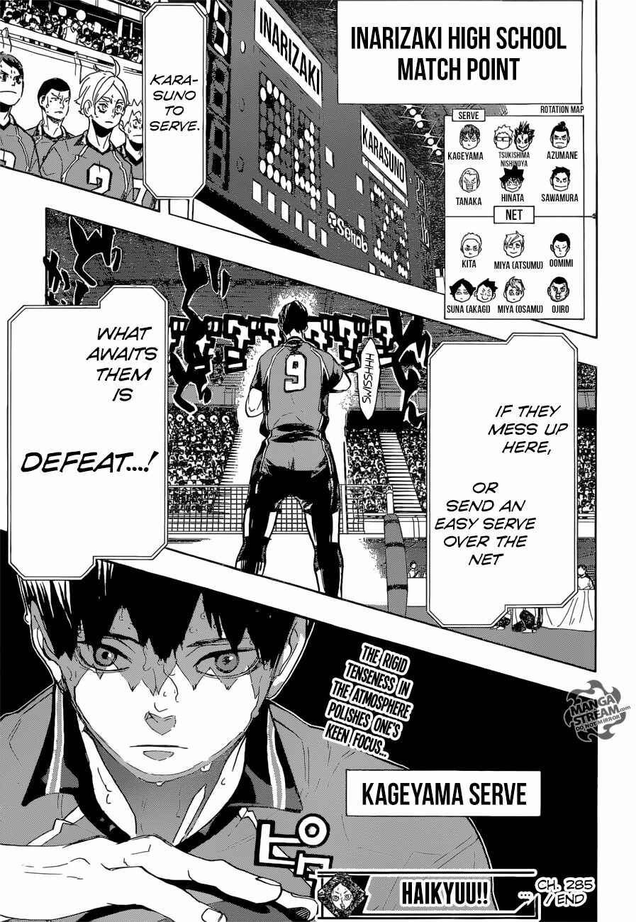 Haikyu!! Chapter 285 page 15