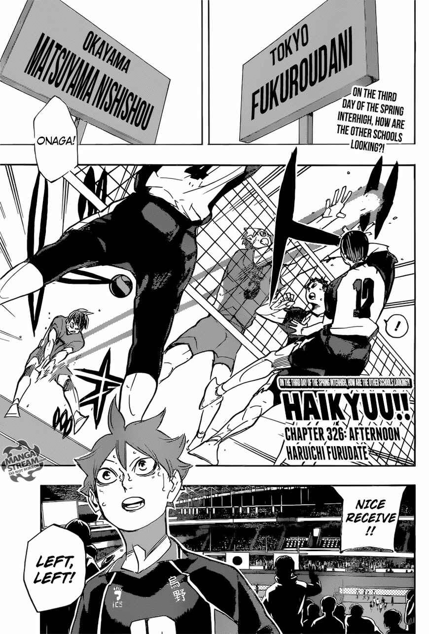 Haikyu!! Chapter 326 page 0