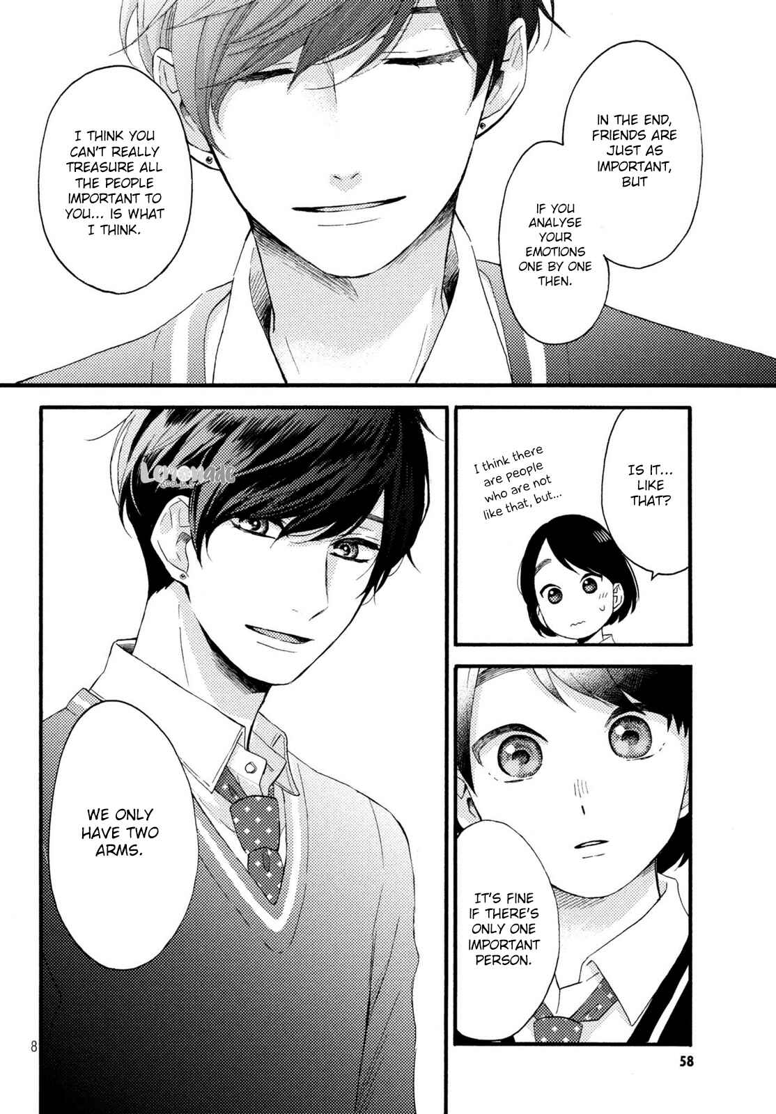 Hananoi-kun to Koi no Yamai Chapter 7 page 8