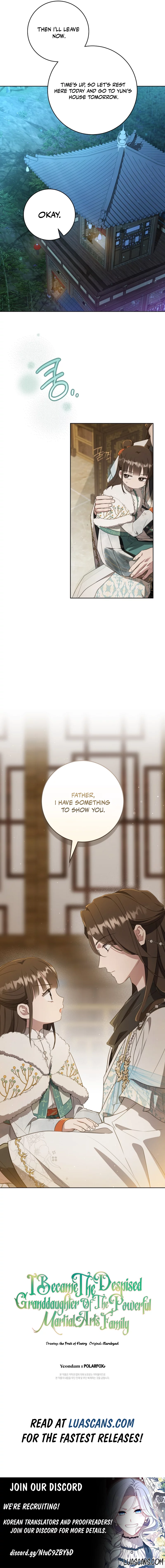 I became the Despised Granddaughter of the Powerful Martial Arts Family Chapter 56 page 14