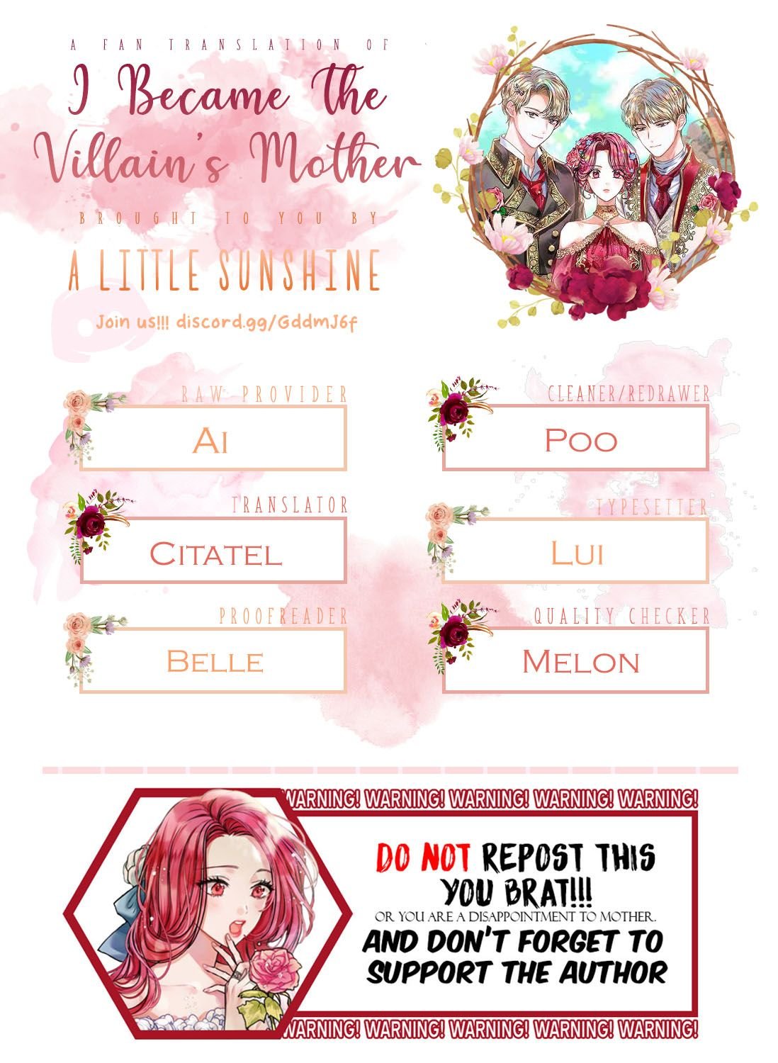 I Became the Villain’s Mother Chapter 2 page 0