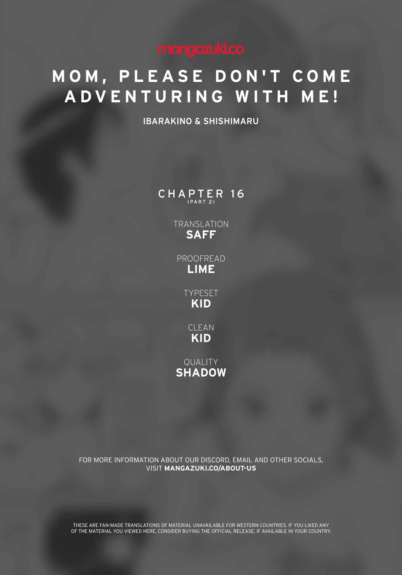 I Can Go Adventuring by Myself, Mom!: The Son Raised by the Strongest Overprotective Dragon-Mom Chapter 16.2 page 0
