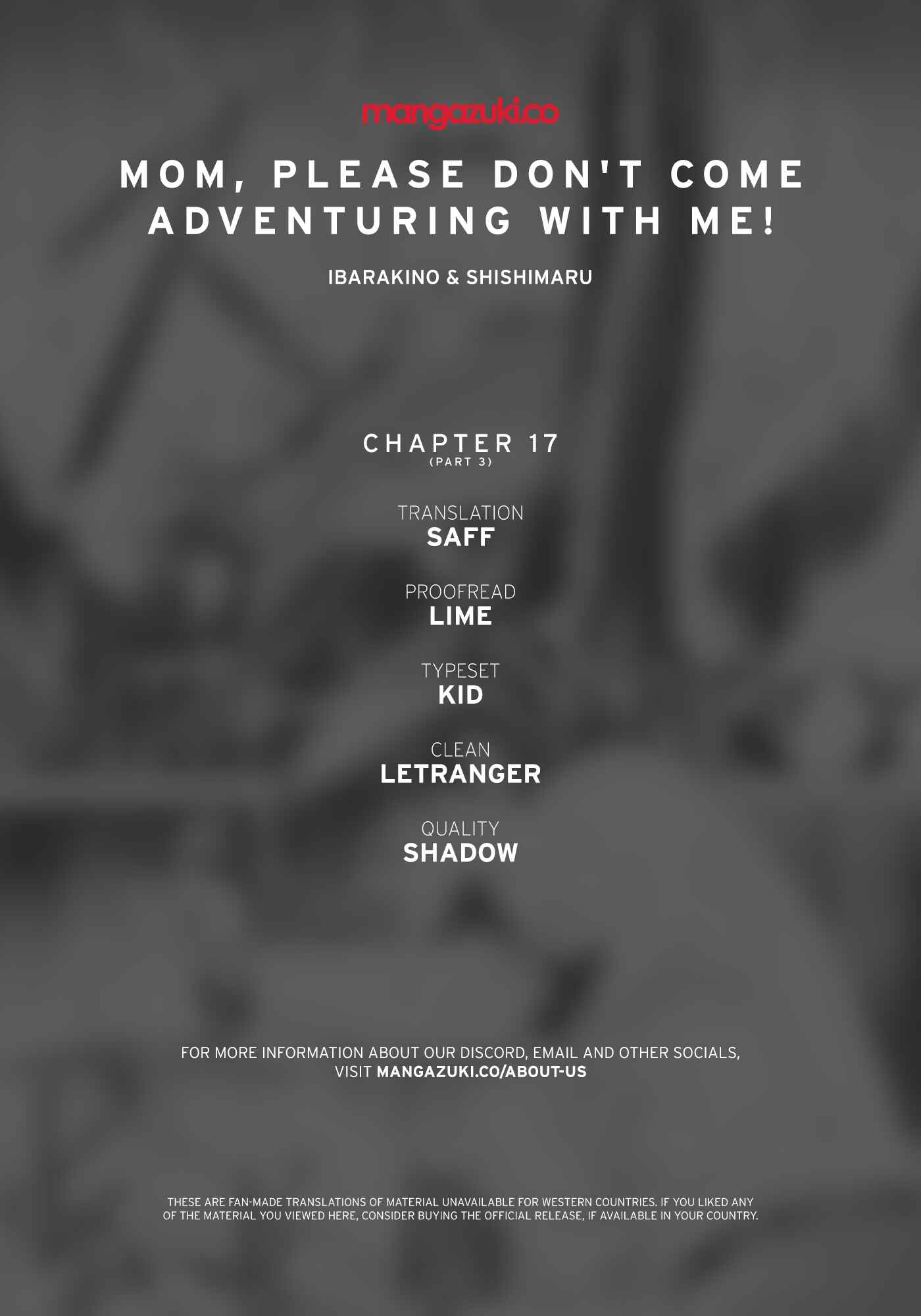 I Can Go Adventuring by Myself, Mom!: The Son Raised by the Strongest Overprotective Dragon-Mom Chapter 17.3 page 0