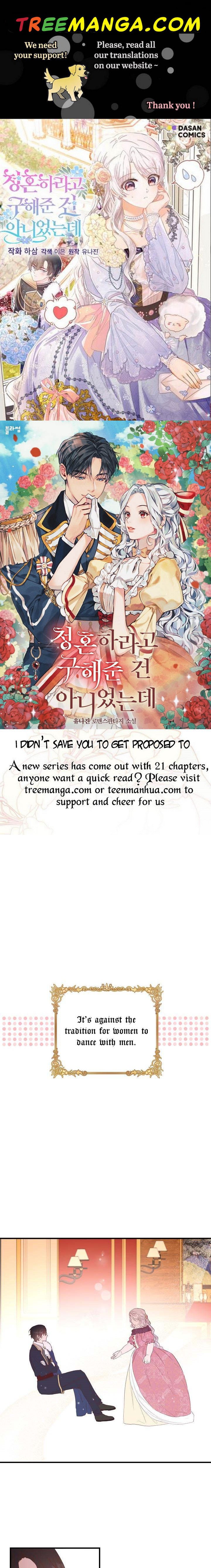 I Didn’t Save You To Get Proposed To Chapter 2 page 0