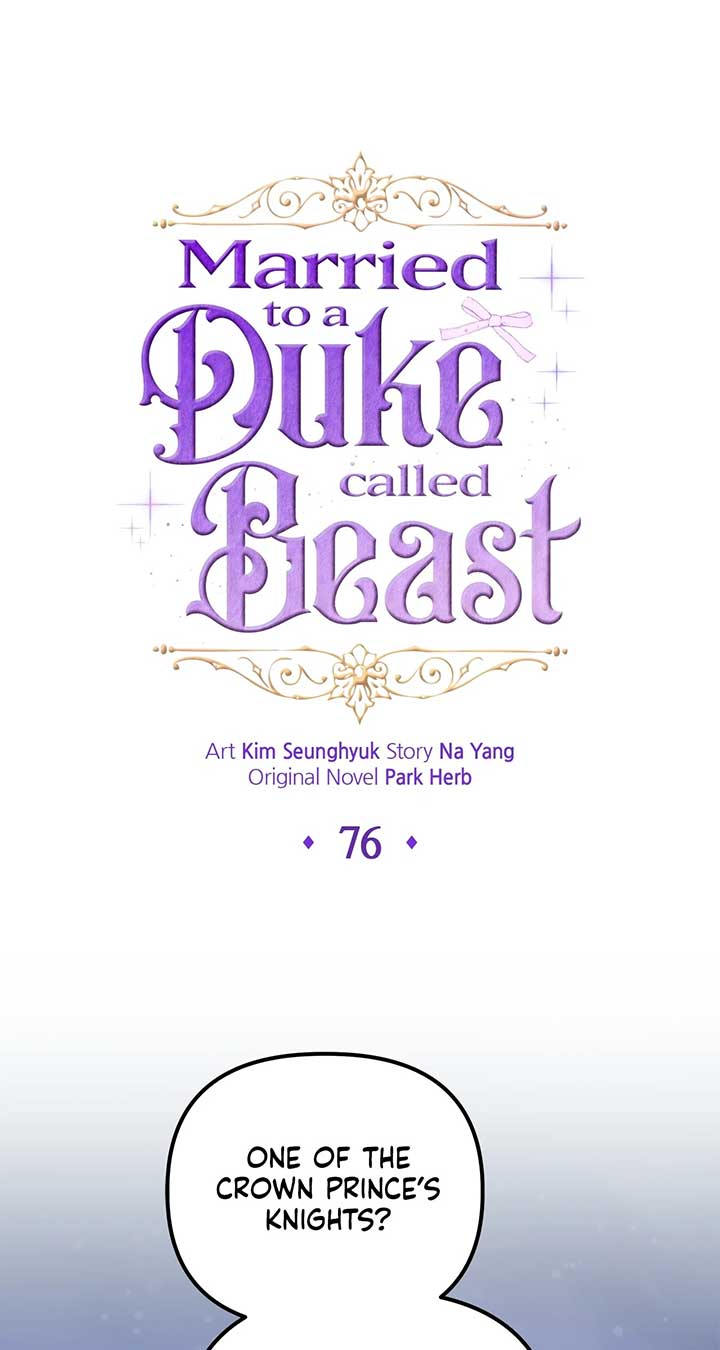 I Got Married to a Duke Called Beast Chapter 76 page 0
