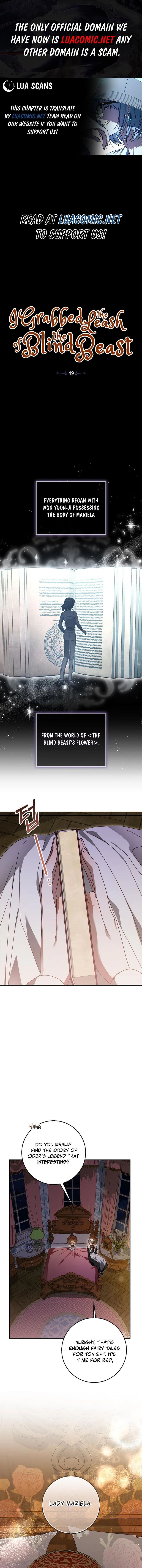I Grabbed The Leash Of The Blind Beast Chapter 49 page 0