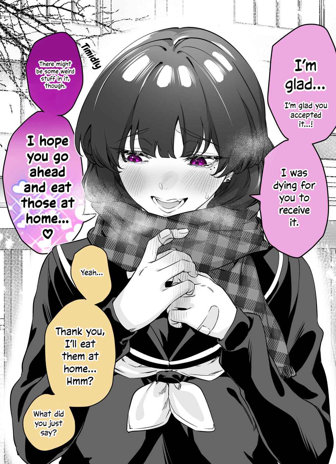 I Thought She Was a Yandere, but Apparently She's Even Worse Chapter 49.5 page 1