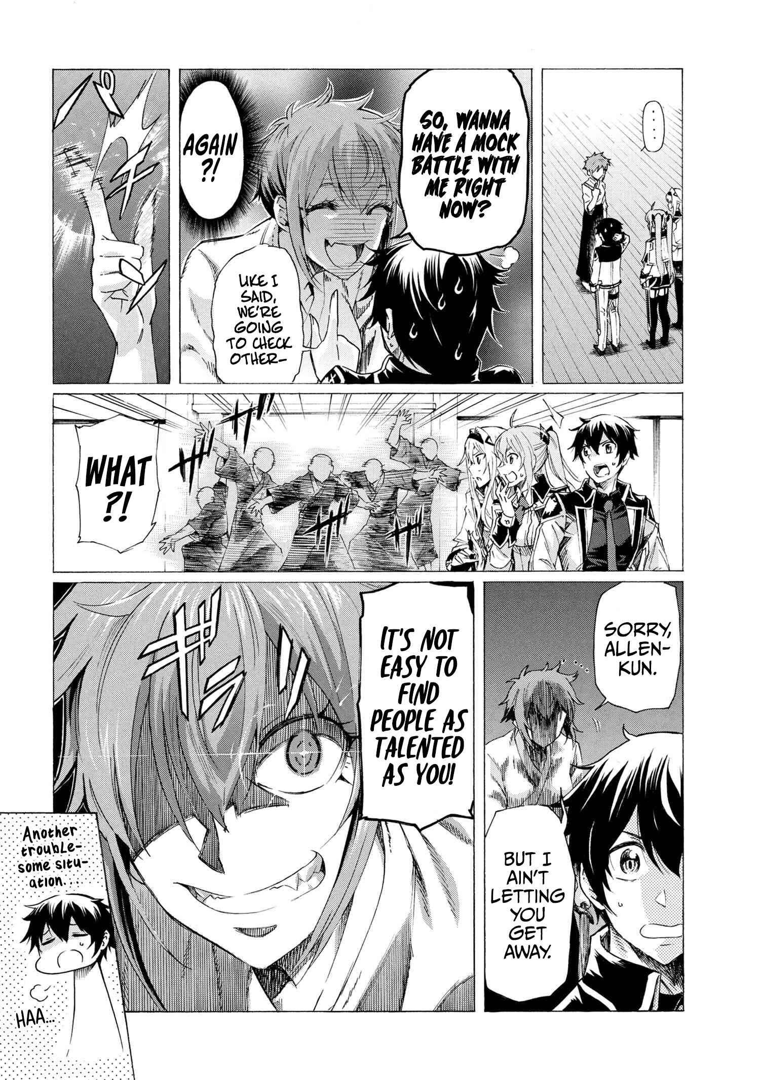 Ichioku-nen Button o Renda Shita Ore wa, Kizuitara Saikyou ni Natteita ~Rakudai Kenshi no Gakuin Musou~ Chapter 17.1 page 14
