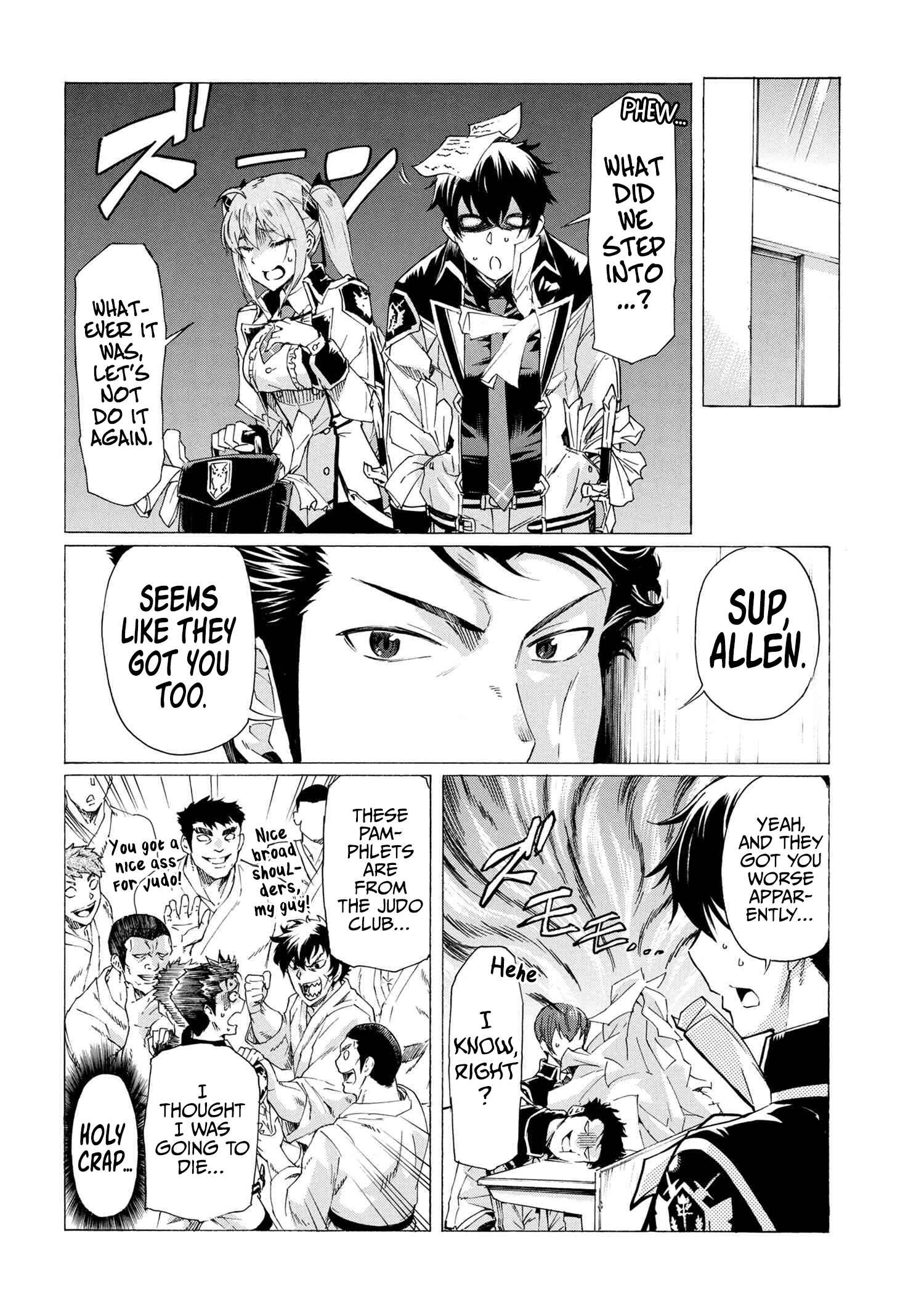 Ichioku-nen Button o Renda Shita Ore wa, Kizuitara Saikyou ni Natteita ~Rakudai Kenshi no Gakuin Musou~ Chapter 17.1 page 4