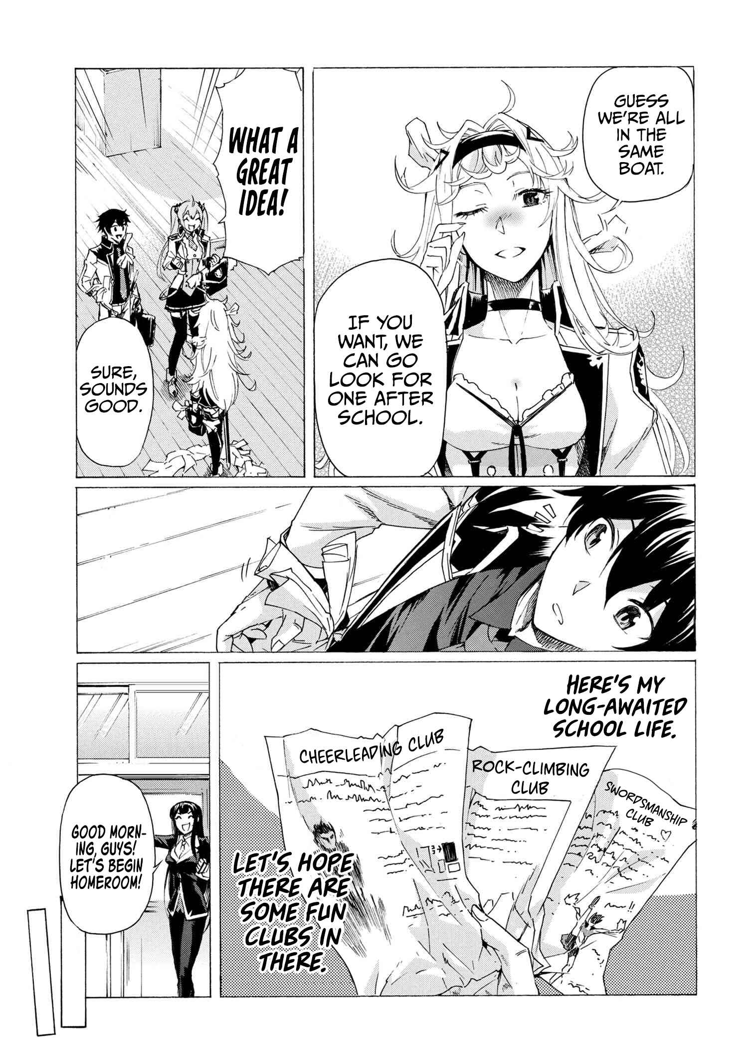 Ichioku-nen Button o Renda Shita Ore wa, Kizuitara Saikyou ni Natteita ~Rakudai Kenshi no Gakuin Musou~ Chapter 17.1 page 7