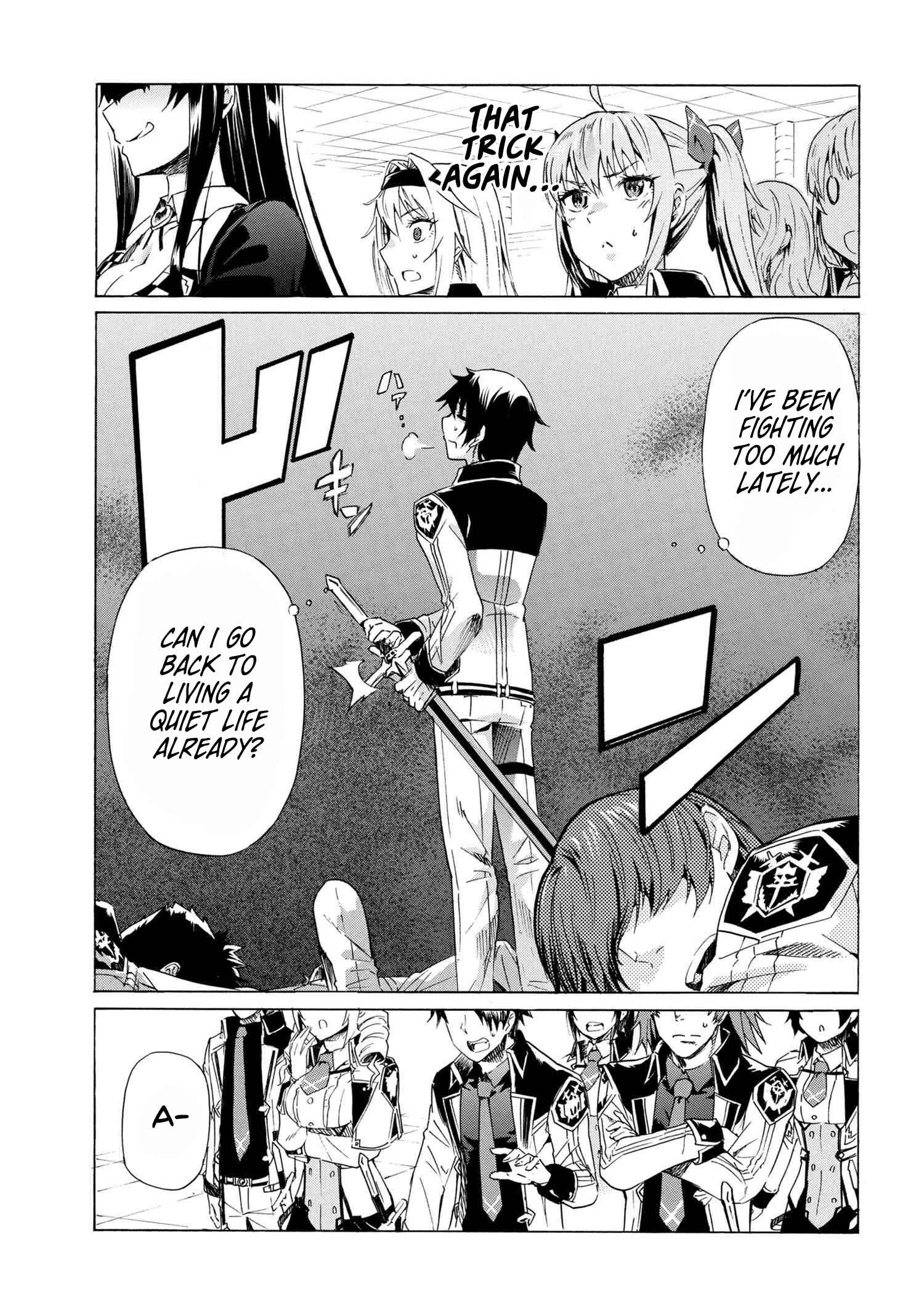 Ichioku-nen Button o Renda Shita Ore wa, Kizuitara Saikyou ni Natteita ~Rakudai Kenshi no Gakuin Musou~ Chapter 7.2 page 10