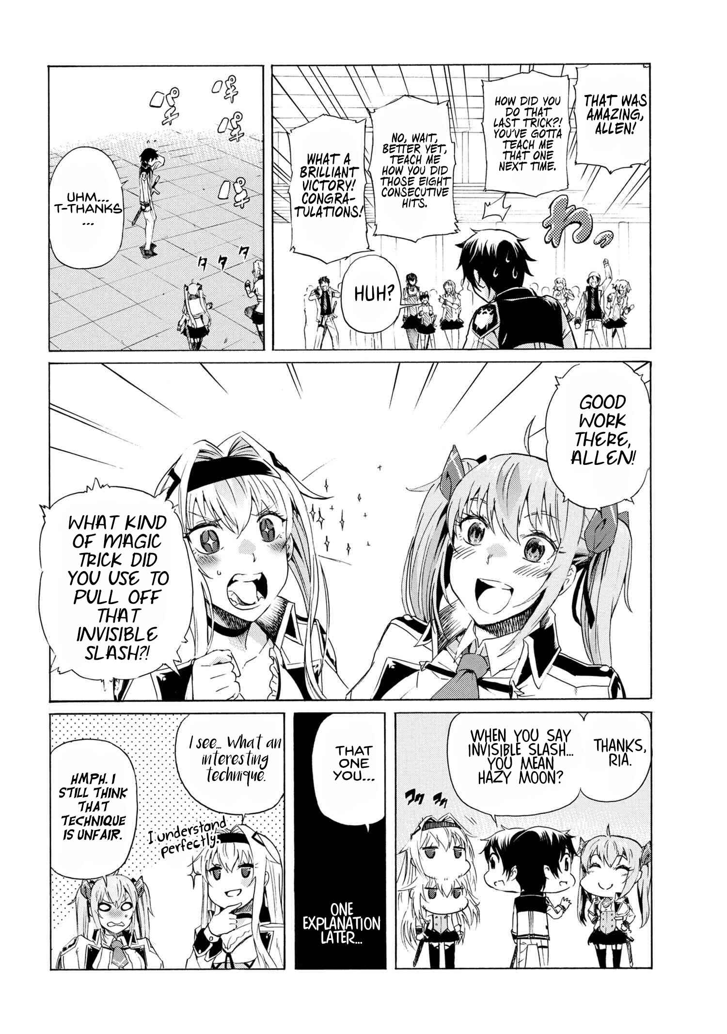 Ichioku-nen Button o Renda Shita Ore wa, Kizuitara Saikyou ni Natteita ~Rakudai Kenshi no Gakuin Musou~ Chapter 7.2 page 11