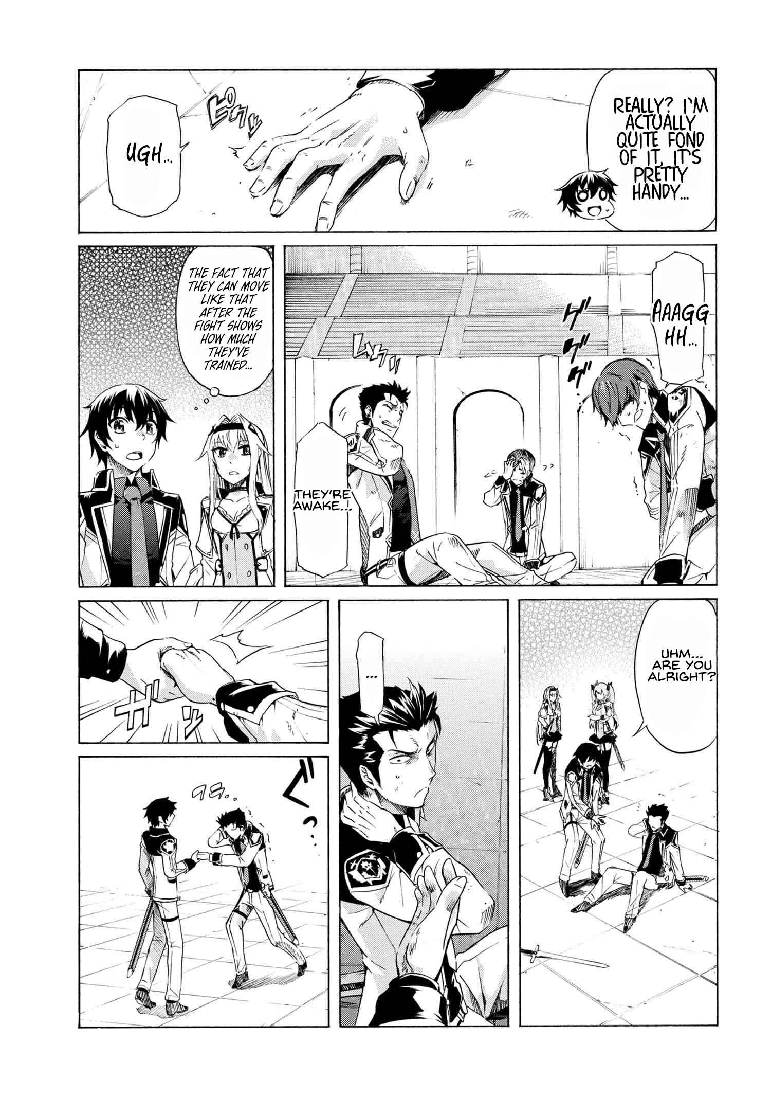 Ichioku-nen Button o Renda Shita Ore wa, Kizuitara Saikyou ni Natteita ~Rakudai Kenshi no Gakuin Musou~ Chapter 7.2 page 12