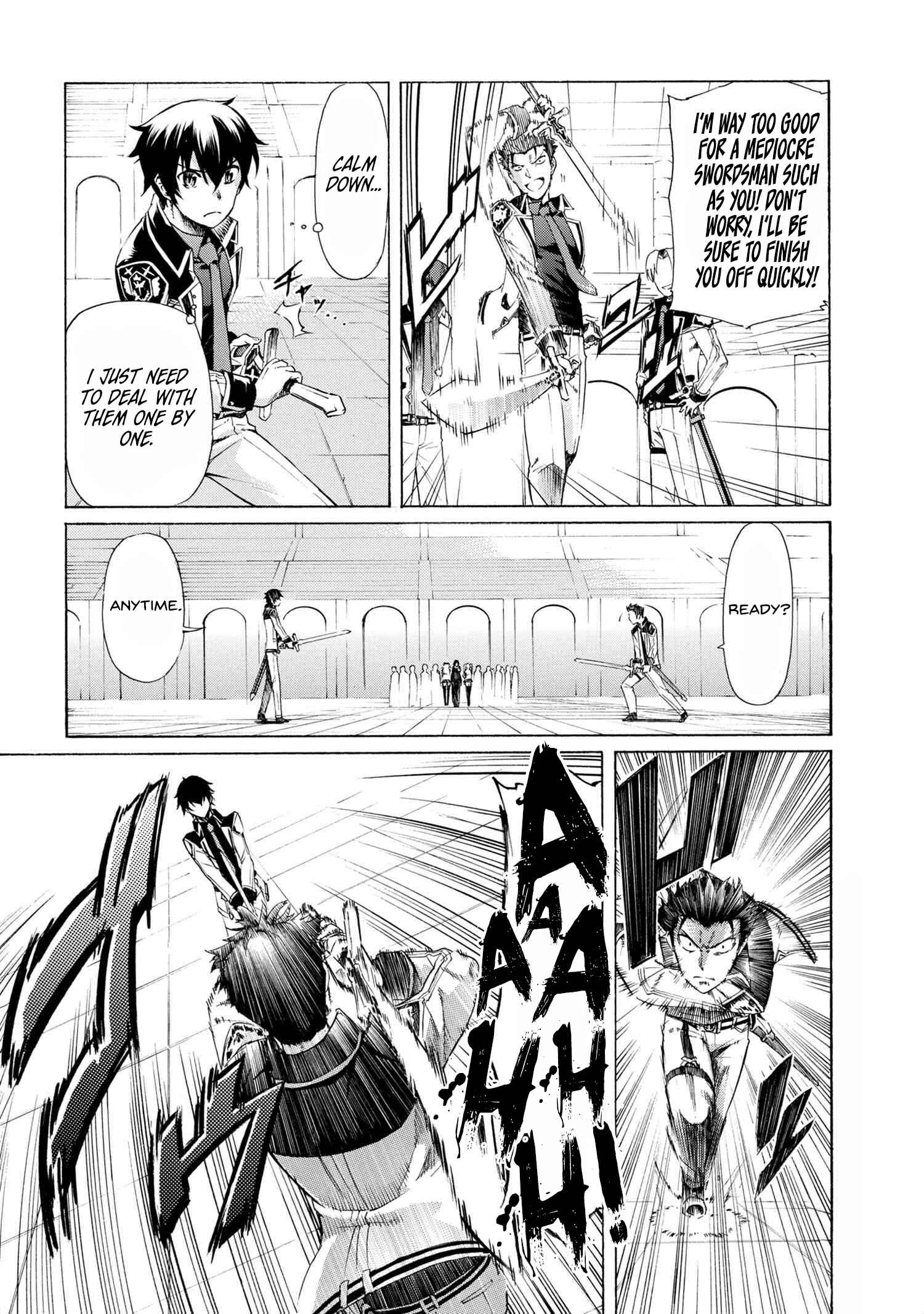 Ichioku-nen Button o Renda Shita Ore wa, Kizuitara Saikyou ni Natteita ~Rakudai Kenshi no Gakuin Musou~ Chapter 7.2 page 1