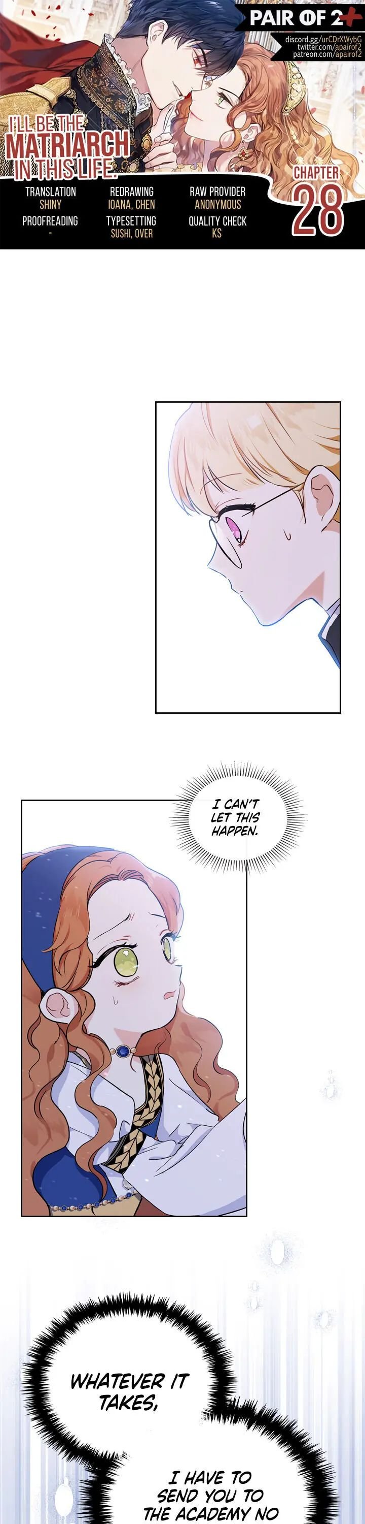 I’ll Be The Matriarch In This Life Chapter 28 page 0