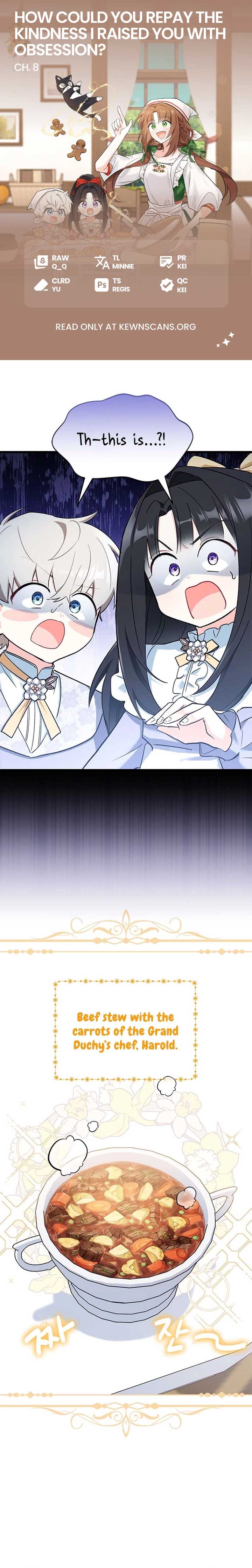 I’m Repaying The Kindness That Raised Me With Obsession Chapter 8 page 0