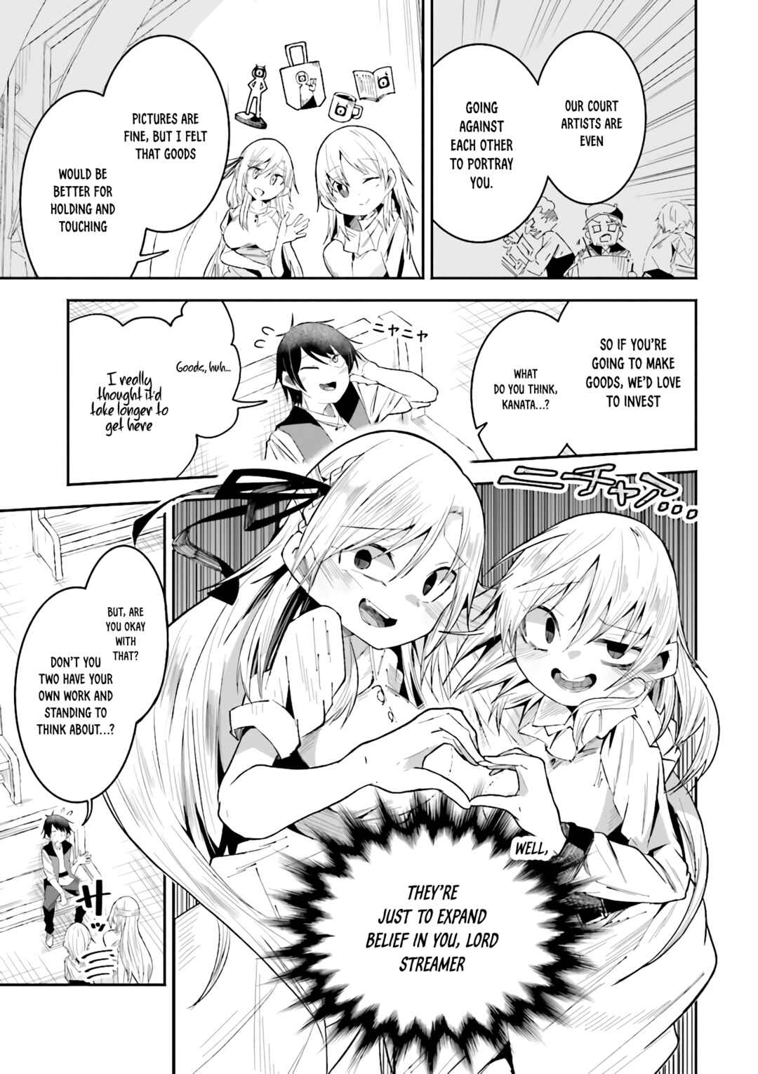 Isekai de Haishin Katsudou wo Shitara Tairyou no Yandere Shinja wo Umidashite Shimatta Ken Chapter 21 page 2