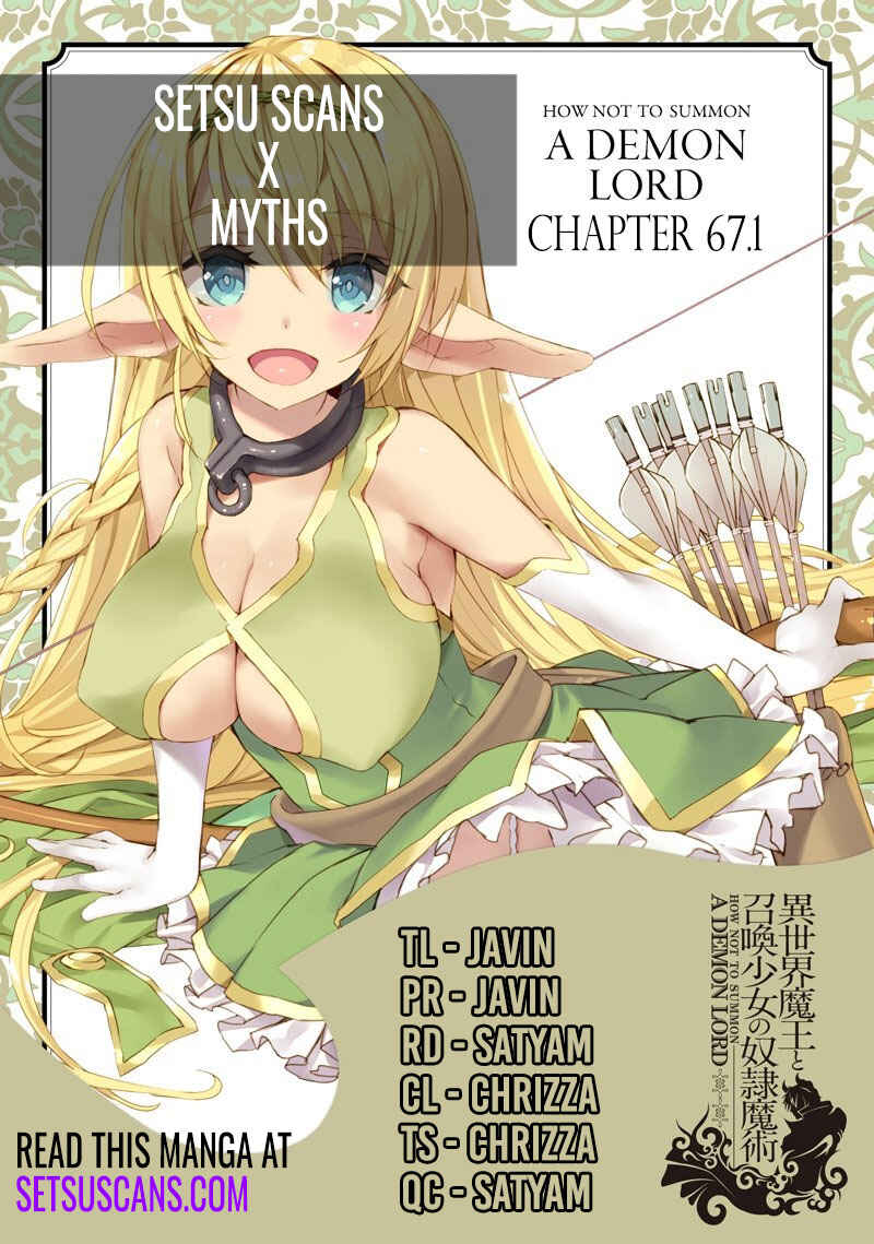 Isekai Maou to Shoukan Shoujo no Dorei Majutsu Chapter 67.1 page 0