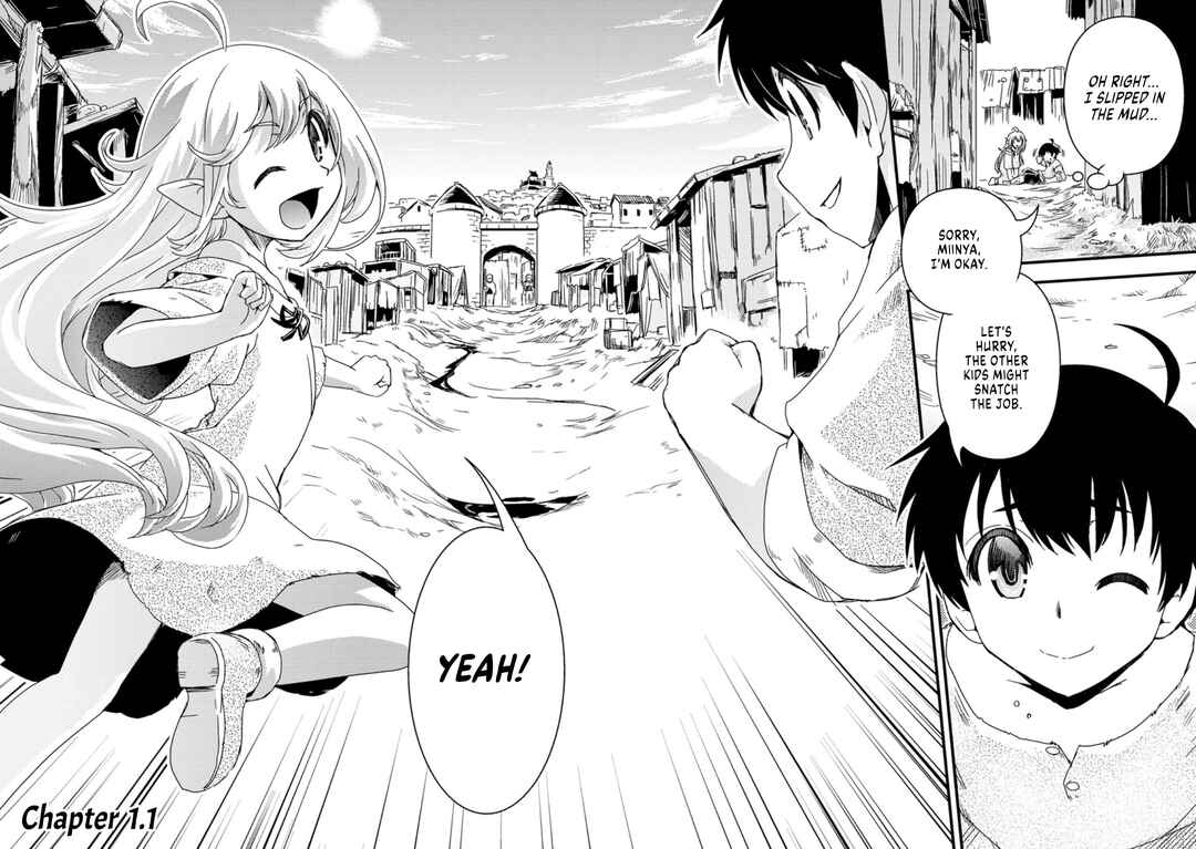 Isekai Tensei Slum Machi kara no Nariagari Chapter 1.1 page 1
