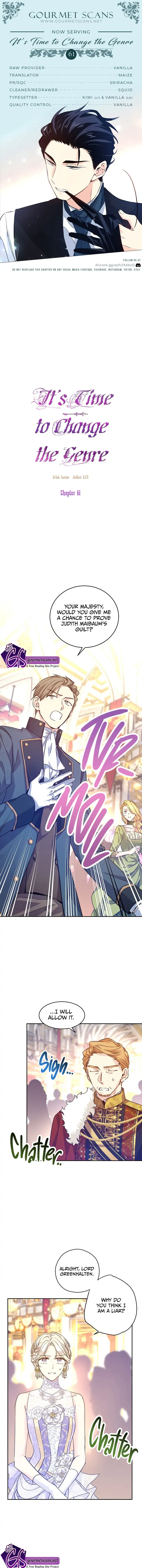 It’s Time to Change the Genre Chapter 61 page 0