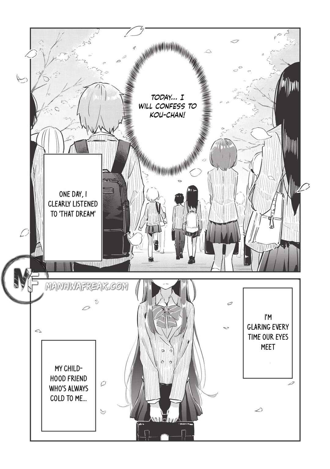 Ittsumo Shiotaiou na Osananajimi dakedo, Ore ni Kataomoi shite iru no ga Barebare de Kawaii. Chapter 1 page 3