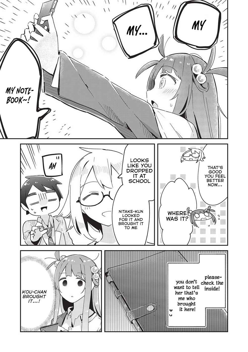 Ittsumo Shiotaiou na Osananajimi dakedo, Ore ni Kataomoi shite iru no ga Barebare de Kawaii. Chapter 16 page 9