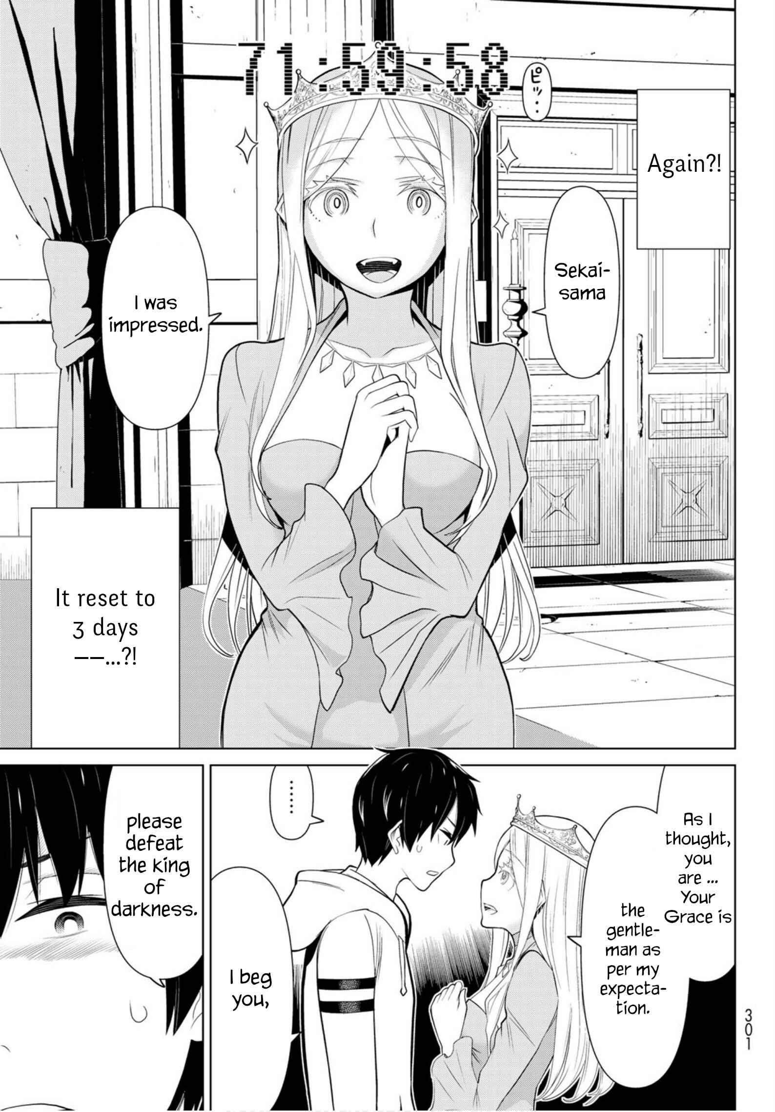 Jikan Teishi Yuusha – Yomei 3-ka no Settei ja Sekai wo Sukuu ni wa Mijika Sugiru Chapter 4 page 40