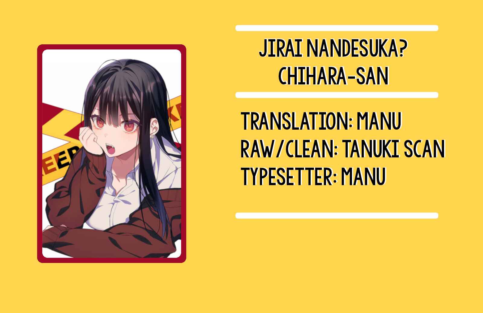 Jirai Nandesuka? Chihara-san Chapter 2 page 0