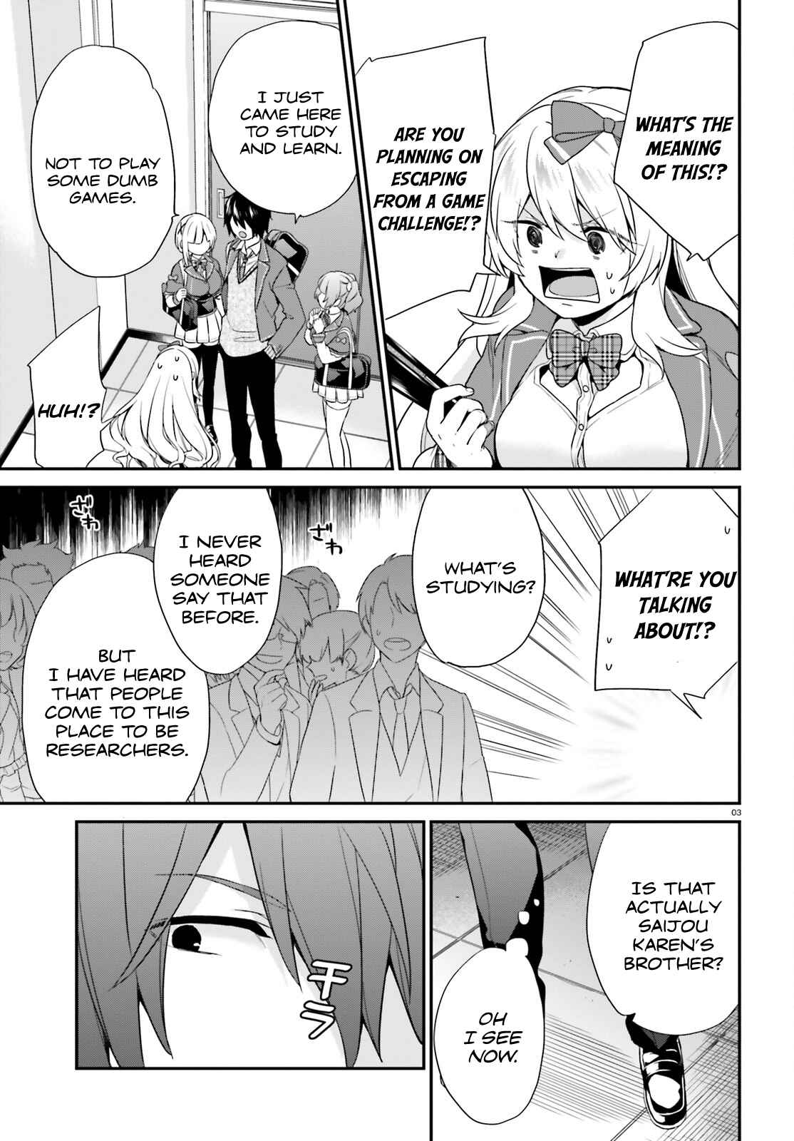 Jishou F-Rank no Oniisama ga Game de Hyouka sareru Gakuen no Chouten ni Kunrin suru Sou desu yo? Chapter 4 page 2