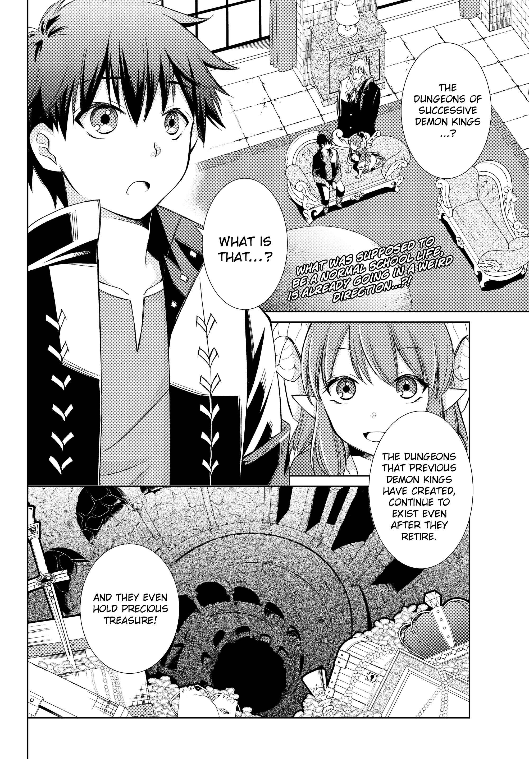 Jishou! Heibon Mazoku no Eiyuu Life: B-kyuu Mazoku na no ni Cheat Dungeon o Tsukutteshimatta Kekka Chapter 3 page 2