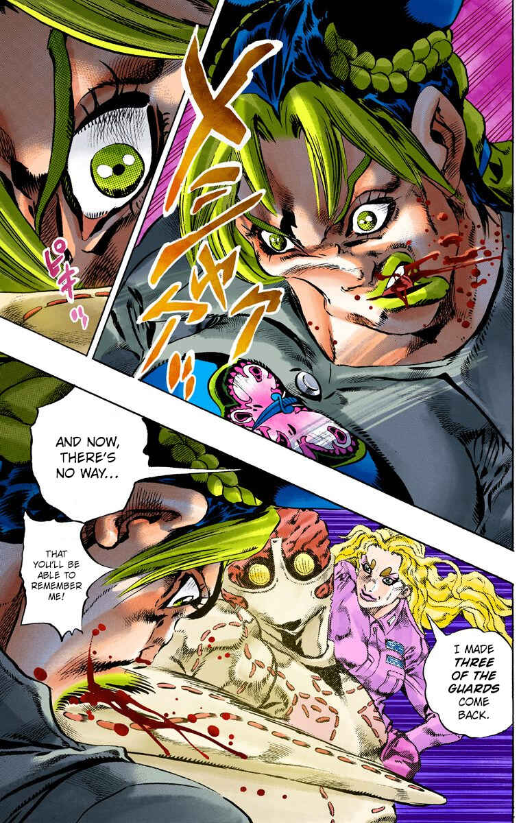 JoJo's Bizarre Adventure, Part 6: Stone Ocean (Official Colored) Chapter 101 page 10
