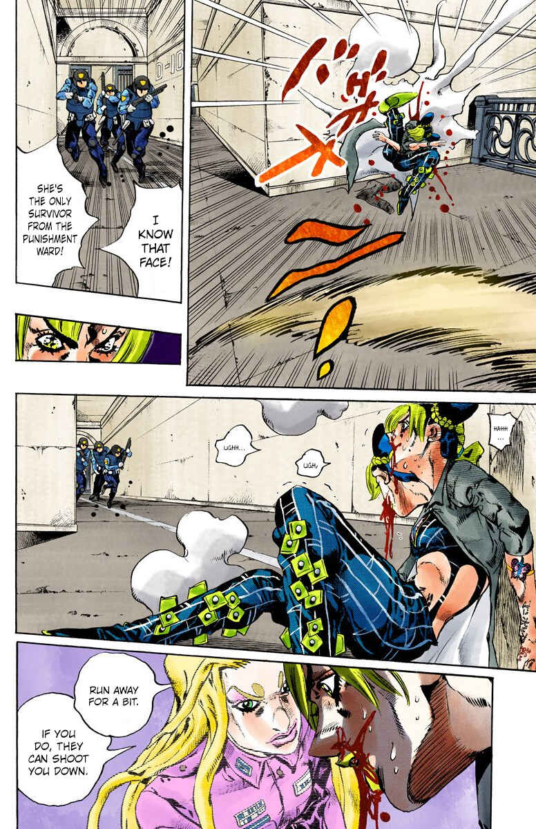 JoJo's Bizarre Adventure, Part 6: Stone Ocean (Official Colored) Chapter 101 page 11