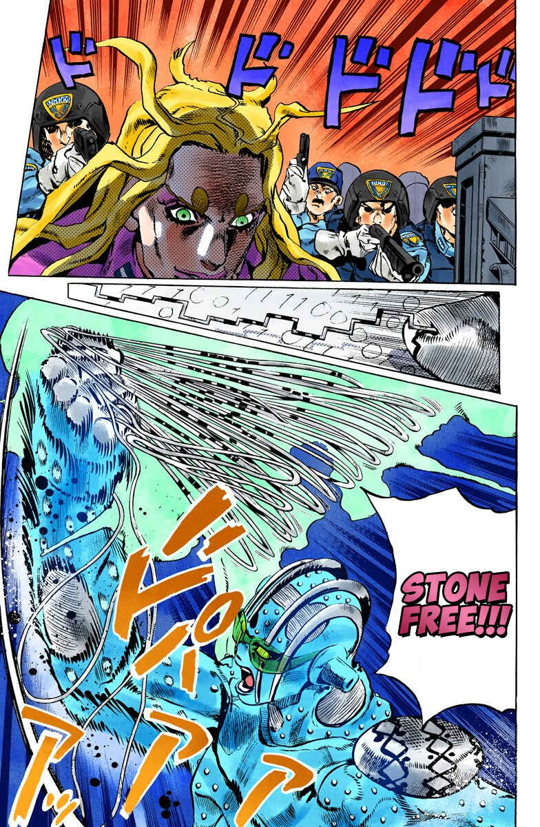 JoJo's Bizarre Adventure, Part 6: Stone Ocean (Official Colored) Chapter 101 page 16