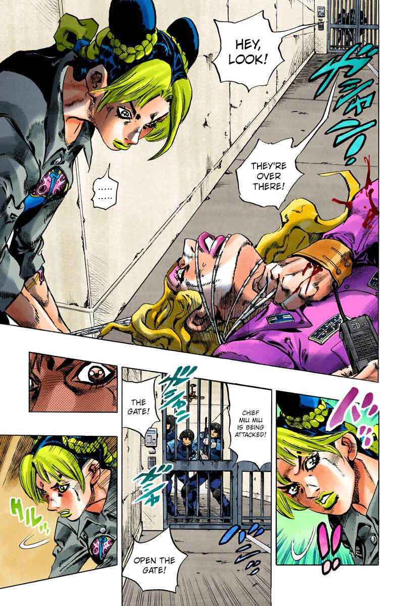 JoJo's Bizarre Adventure, Part 6: Stone Ocean (Official Colored) Chapter 101 page 8
