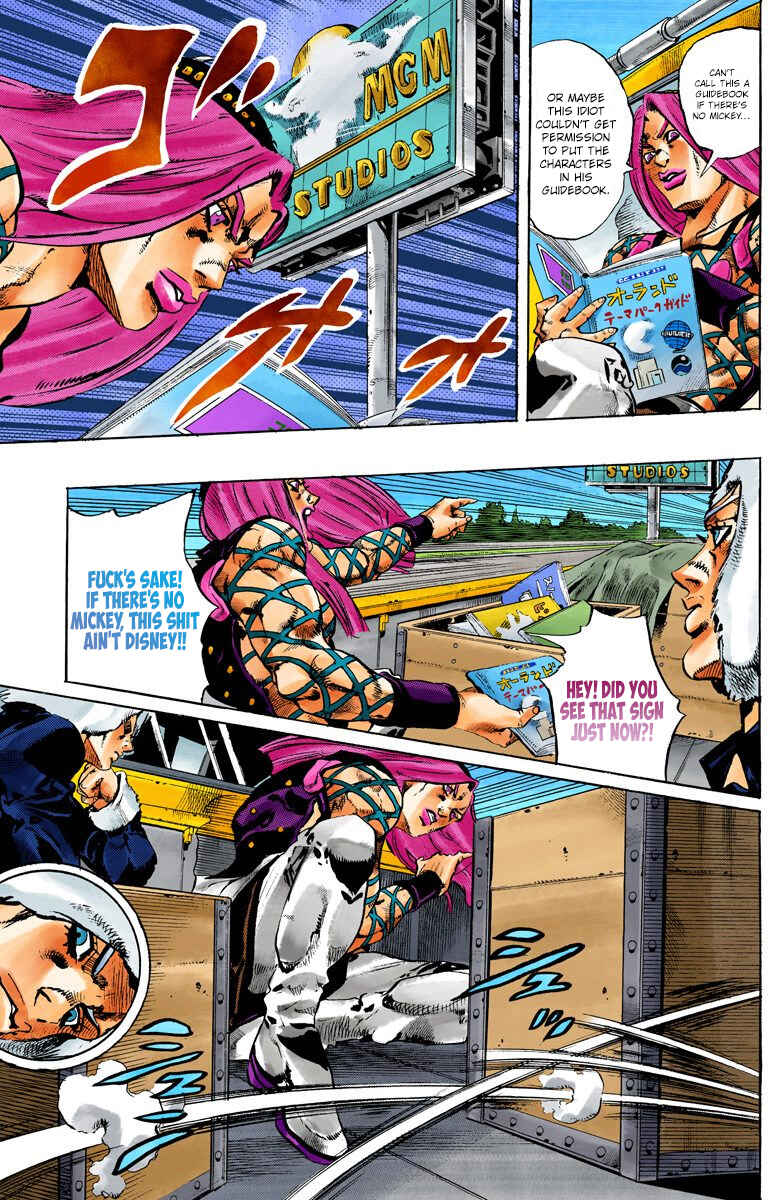 JoJo's Bizarre Adventure, Part 6: Stone Ocean (Official Colored) Chapter 104 page 13