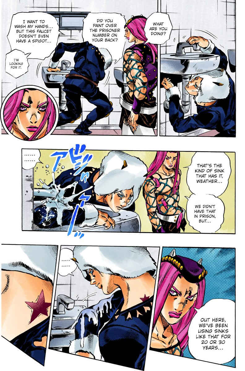JoJo's Bizarre Adventure, Part 6: Stone Ocean (Official Colored) Chapter 104 page 4