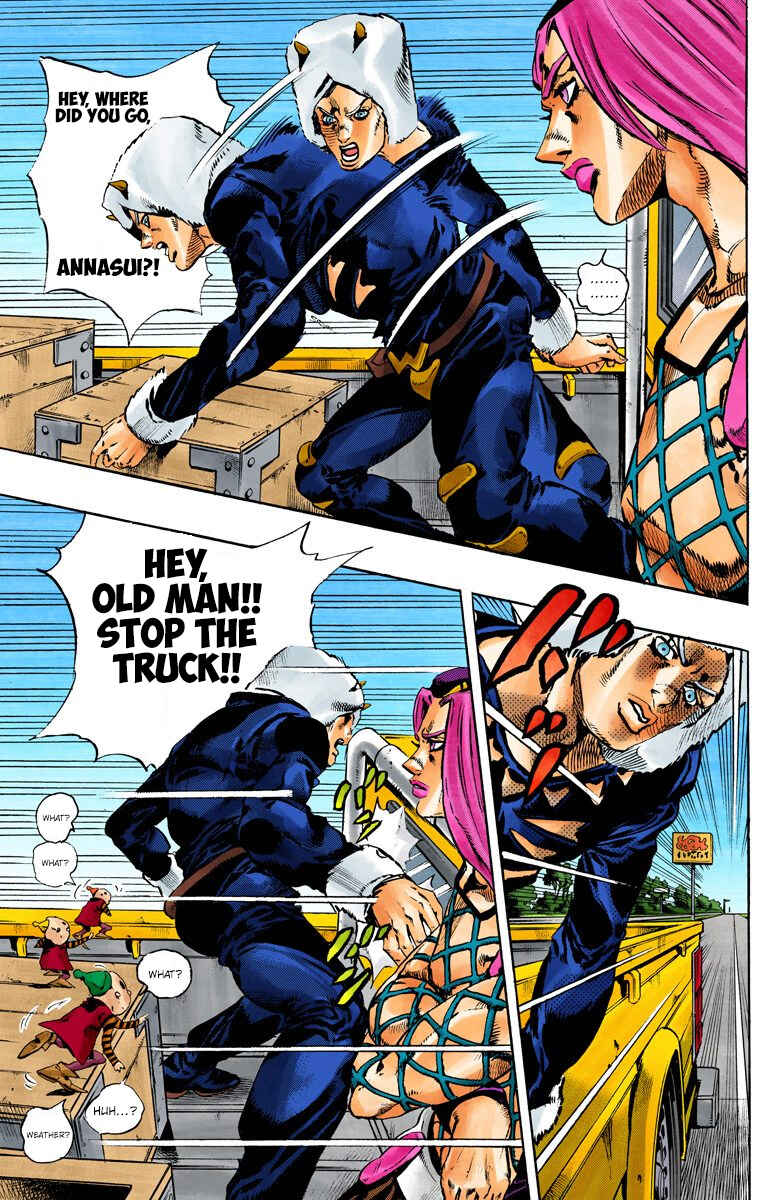 JoJo's Bizarre Adventure, Part 6: Stone Ocean (Official Colored) Chapter 105 page 14