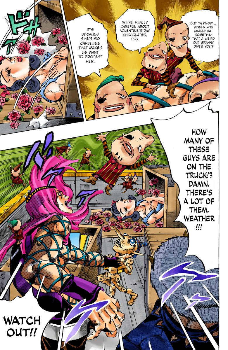 JoJo's Bizarre Adventure, Part 6: Stone Ocean (Official Colored) Chapter 105 page 8