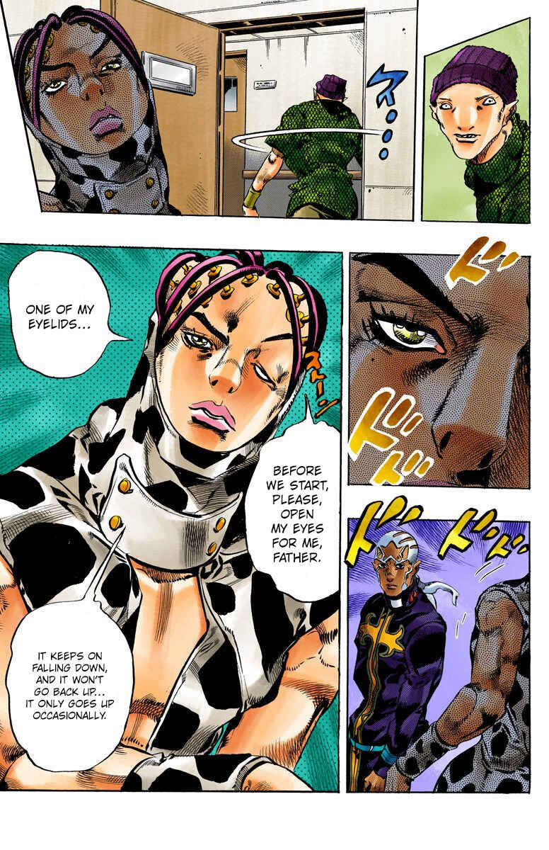 JoJo's Bizarre Adventure, Part 6: Stone Ocean (Official Colored) Chapter 111 page 17