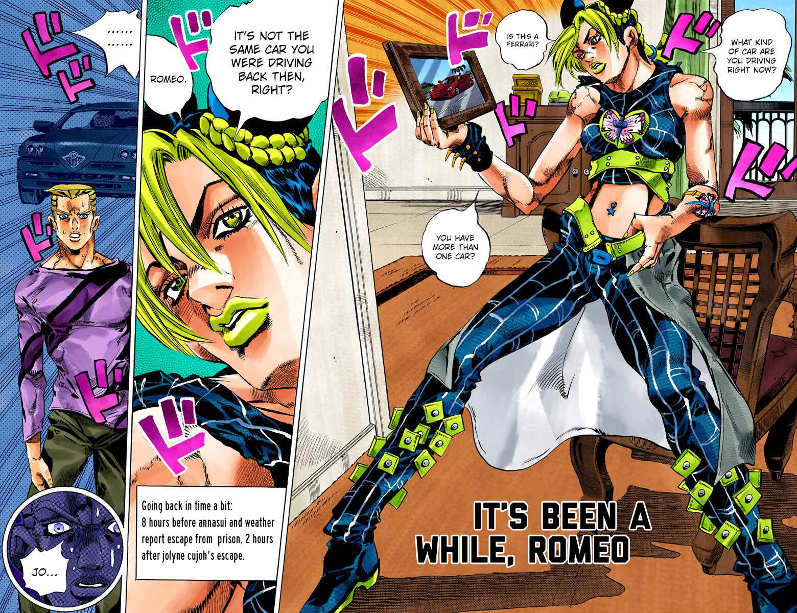 JoJo's Bizarre Adventure, Part 6: Stone Ocean (Official Colored) Chapter 111 page 1