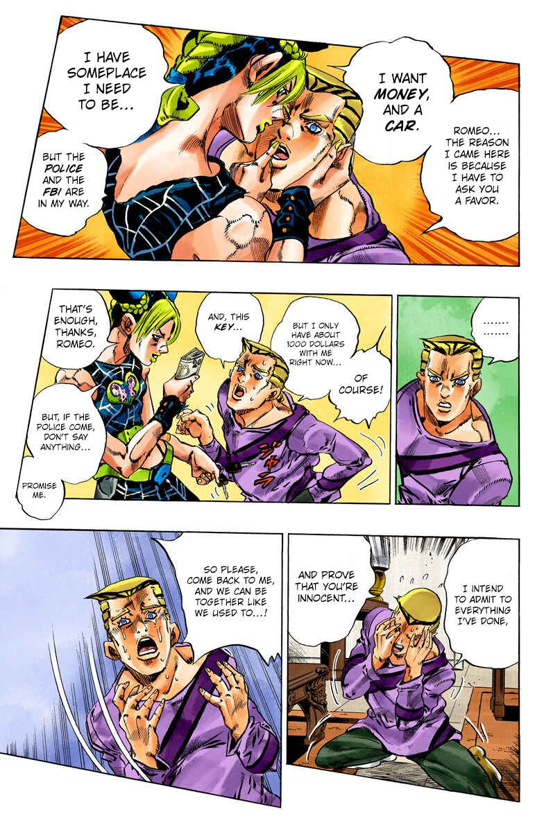 JoJo's Bizarre Adventure, Part 6: Stone Ocean (Official Colored) Chapter 111 page 5