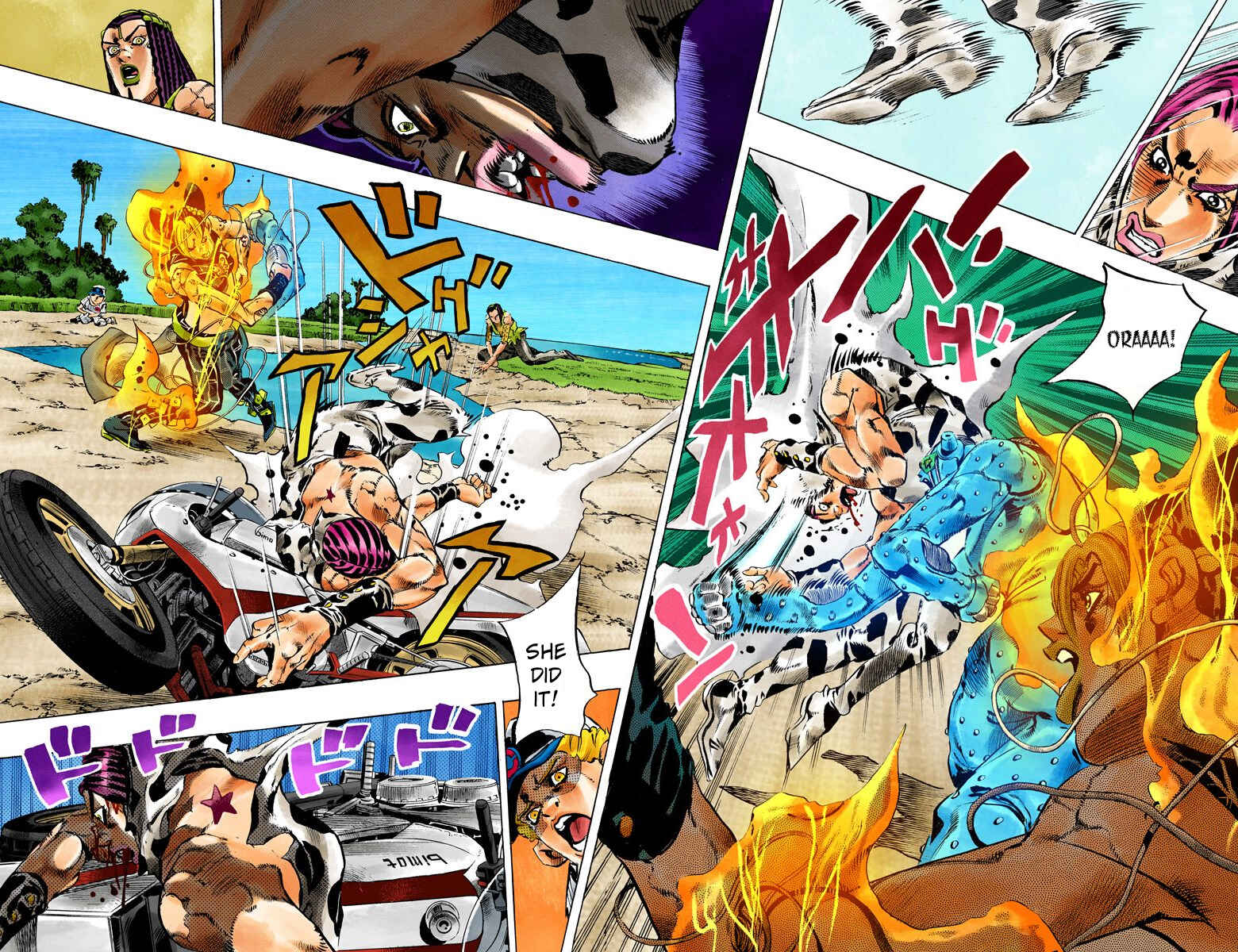 JoJo's Bizarre Adventure, Part 6: Stone Ocean (Official Colored) Chapter 116 page 2