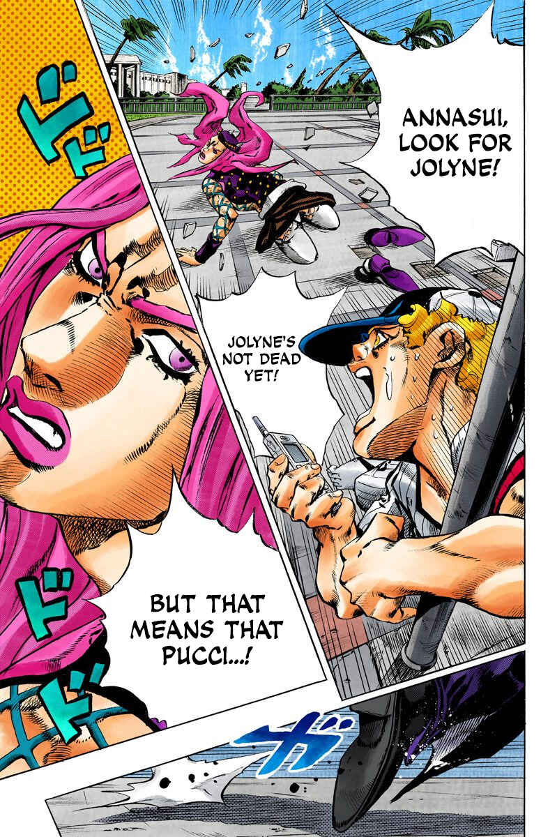 JoJo's Bizarre Adventure, Part 6: Stone Ocean (Official Colored) Chapter 144 page 14