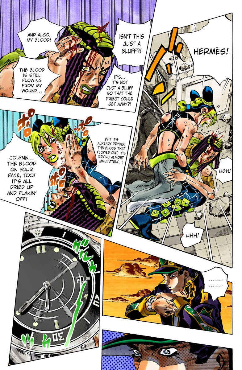 JoJo's Bizarre Adventure, Part 6: Stone Ocean (Official Colored) Chapter 150 page 12